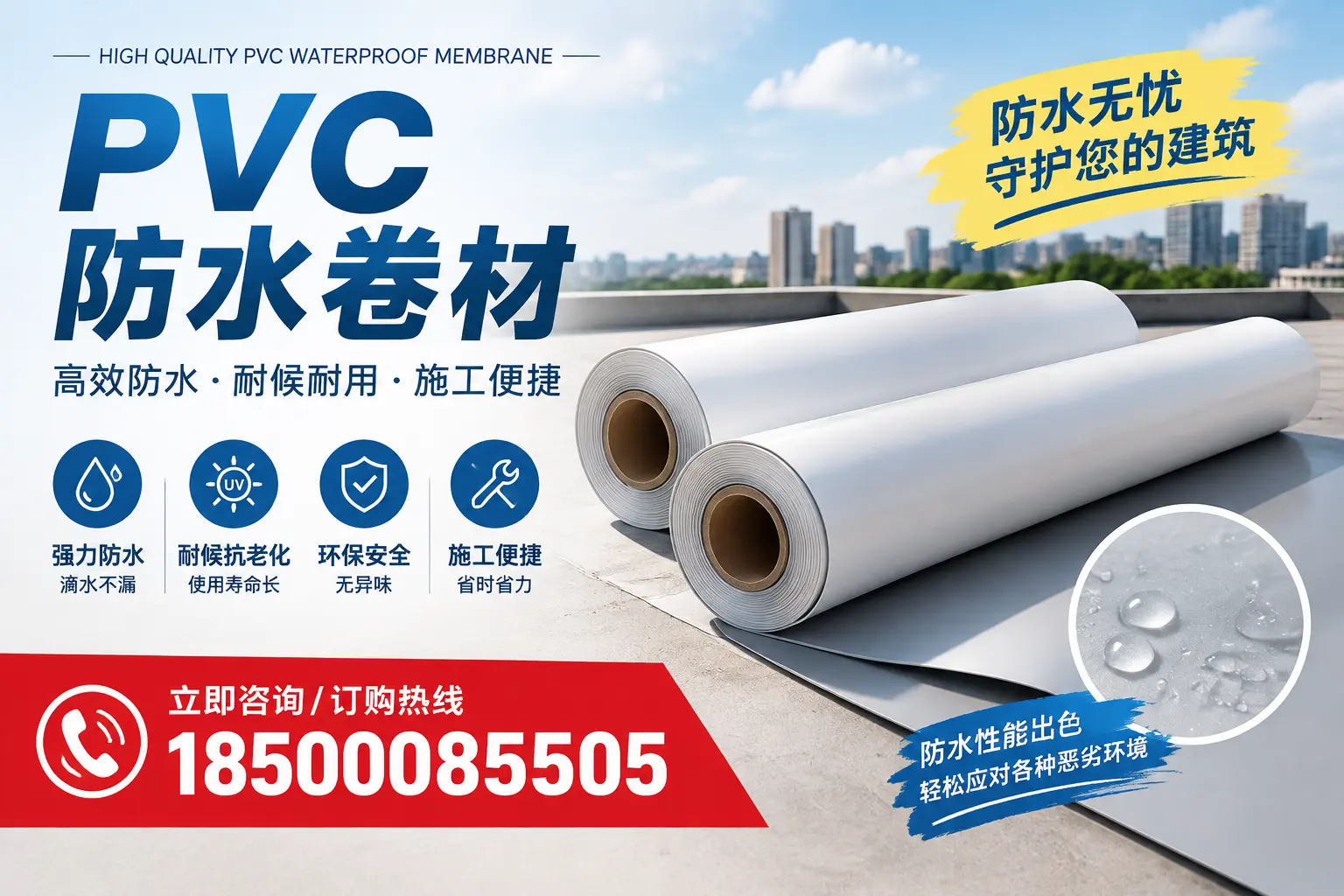 如何正确储存PVC防水卷材？张掖用户的实用建议